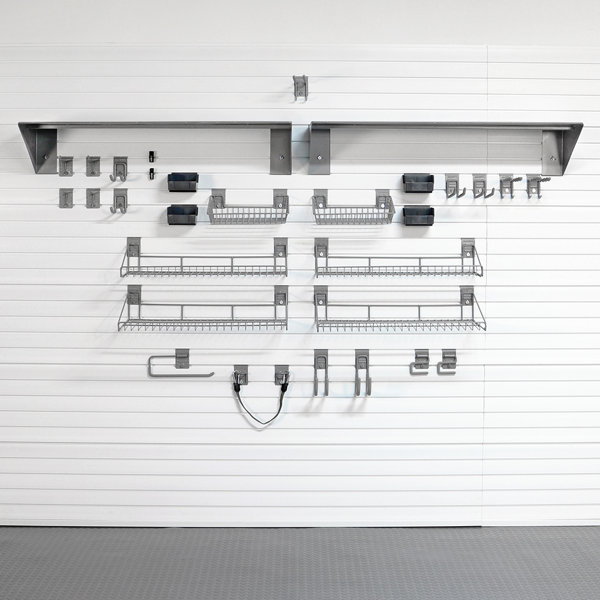 StoreWALL Steel Slatwall Accessory Kit 33 Piece Set Wayfair